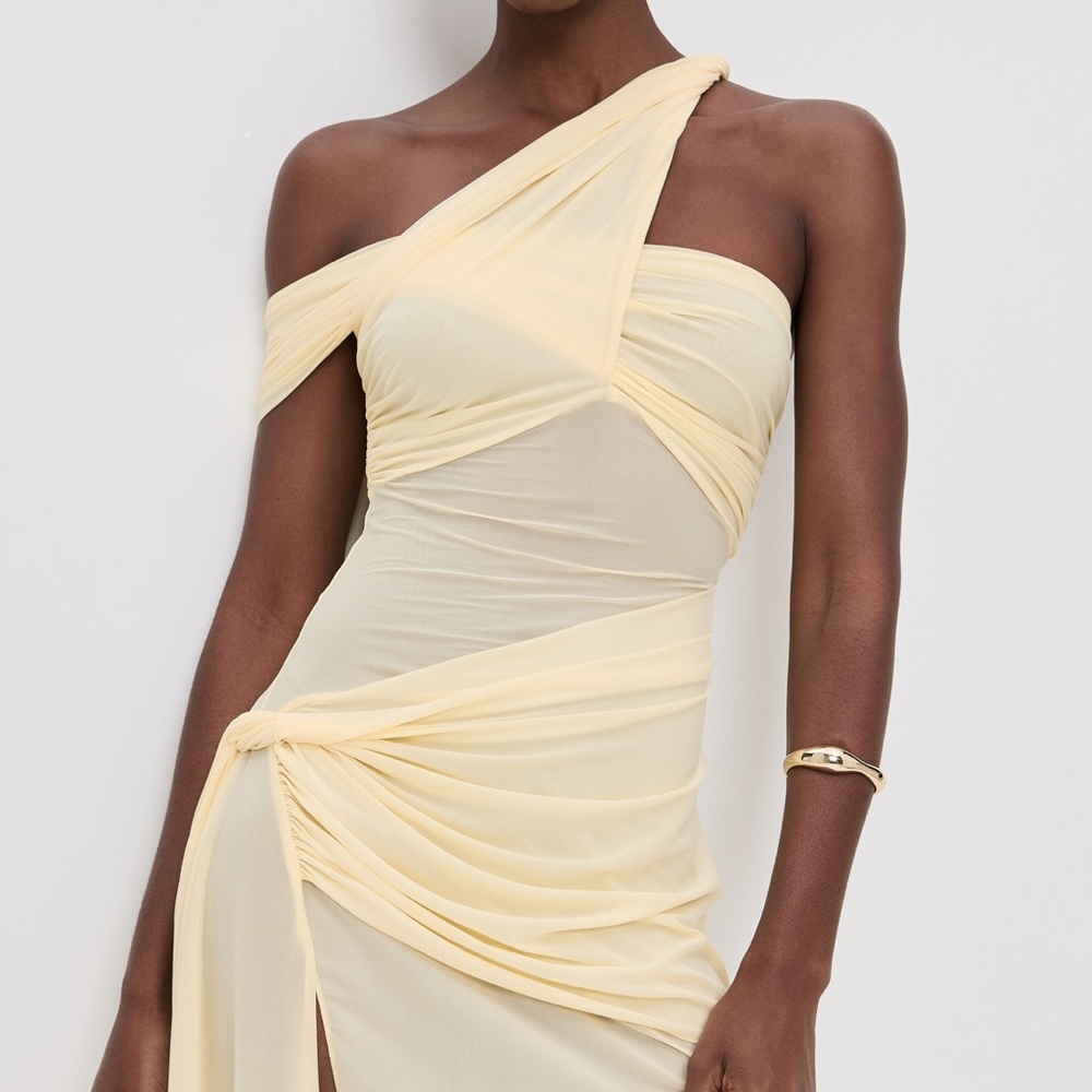 Ronny Kobo Izel Dress in Butter Yellow